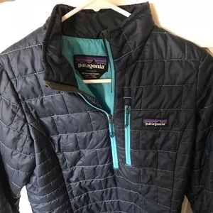 Patagonia Half ZIP Puffer Navy - Mint Condition